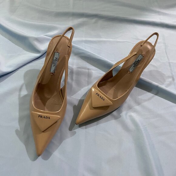 Prada Nude Beige Shade High Heels - Picture 4 of 10